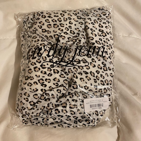 CJLA Austin Tiered Dress white Leopard Print - Picture 2 of 2